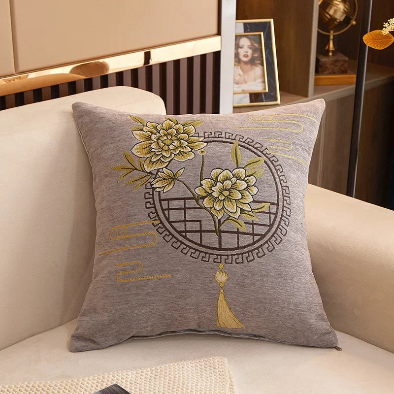 Afralia™ Floral Print Cushion - Detachable Pillow Core, Sofa Decor, Neck Support, Gift