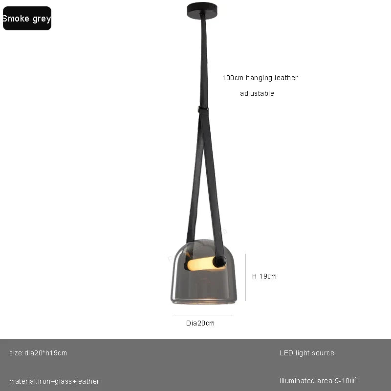 Afralia™ Luxury LED Crystal & Leather Chandelier for Living Room