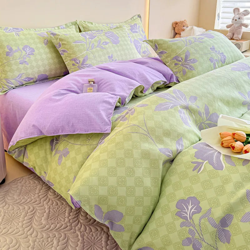 Afralia™ Romantic Flower Soft Bedding Set: Cozy & Breathable Comforter for Spring & Summer