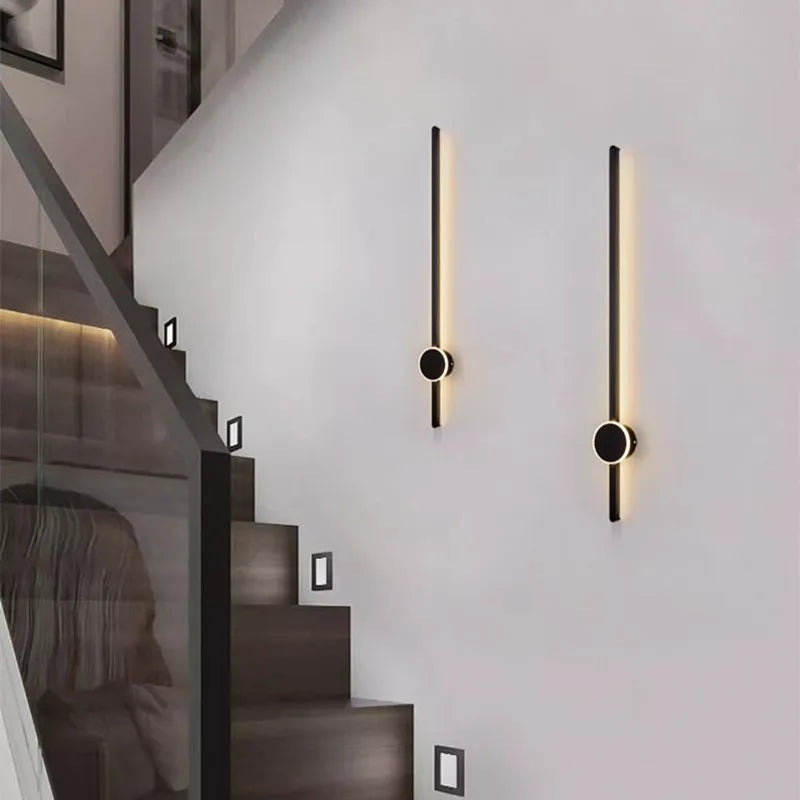 Afralia™ Minimalist LED Wall Lamp for Living Room TV Background Sofa Bedroom