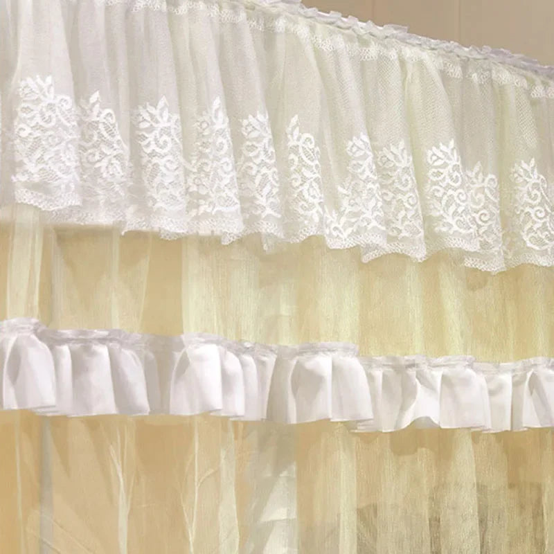 Afralia™ Princess Lace Mosquito Net Tent with Painted Bracket
