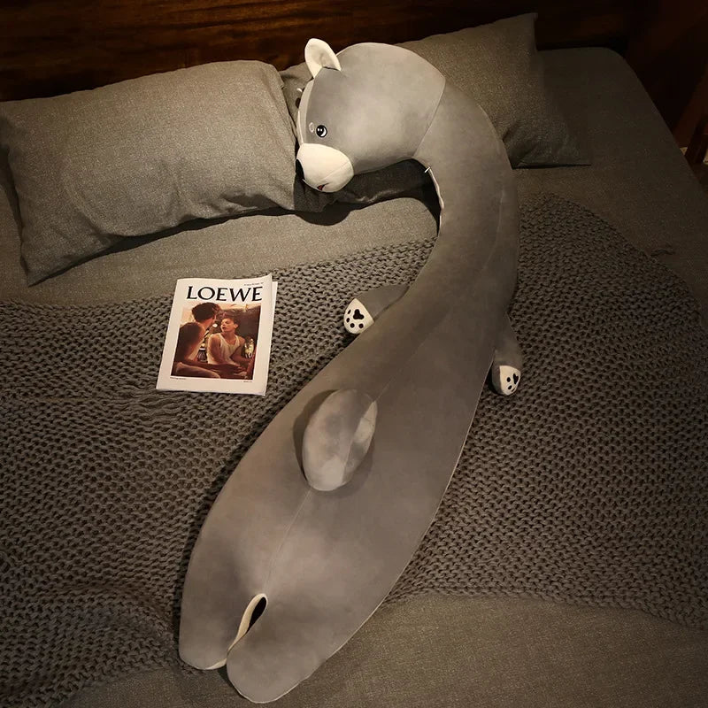 Afralia™ Cartoon Animal Side Sleeping Body Pillow - Soft, Fluffy, Lovely Throw Pillow