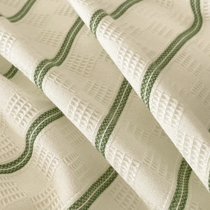 Afralia™ Luxe Striped Printed Bedding Set for All Seasons - Soft Duvet Cover Sets