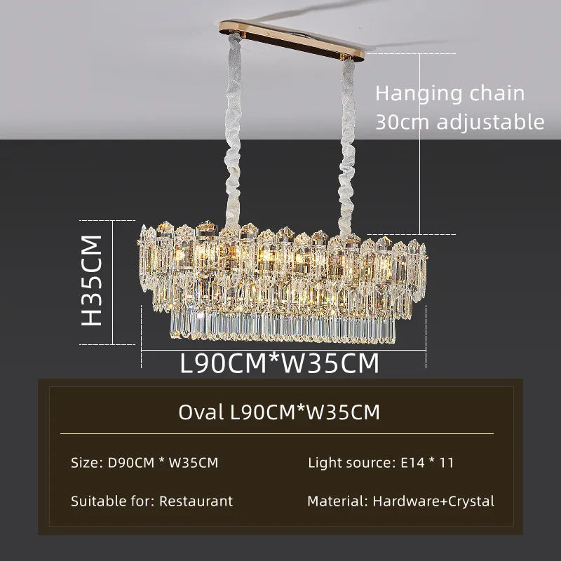 Afralia™ Luxury Crystal Chandelier Modern Ceiling Light for Bedroom Living Room Hall Hotel