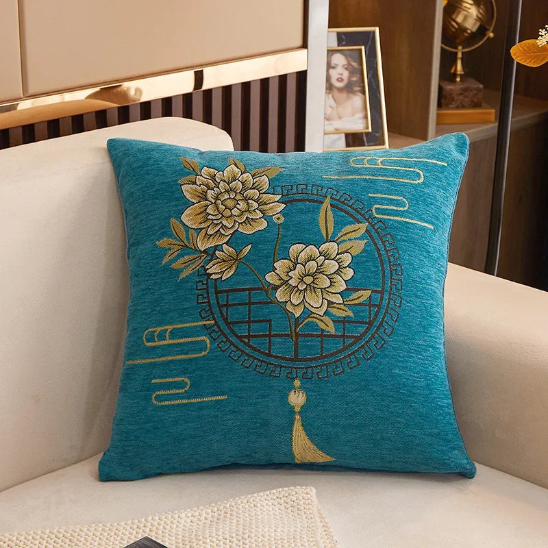 Afralia™ Floral Print Cushion - Detachable Pillow Core, Sofa Decor, Neck Support, Gift