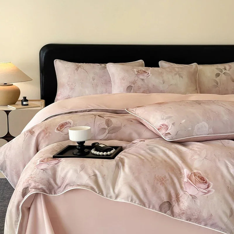 Afralia™ Summer Rayon Bedding Set: Cooling, Breathable, Skin-Friendly Comforter Set