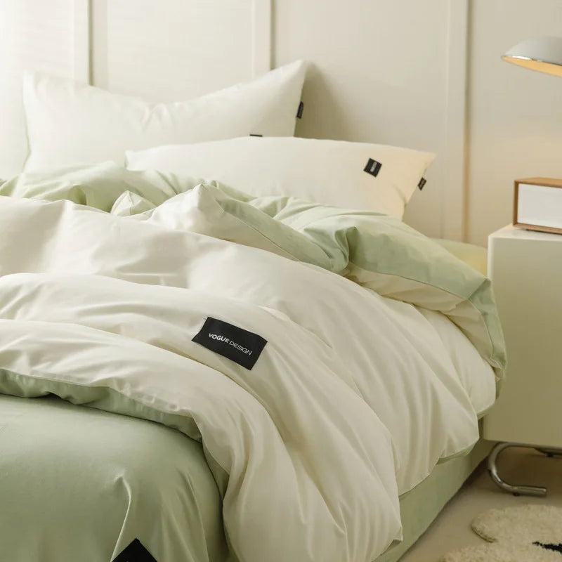 Afralia™ Cotton Bedding Set Super Soft Comforter All Season Home Textile
