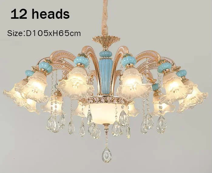 Afralia™ Crystal Chandelier Light - Modern Nordic Living Room Bedroom Lamp