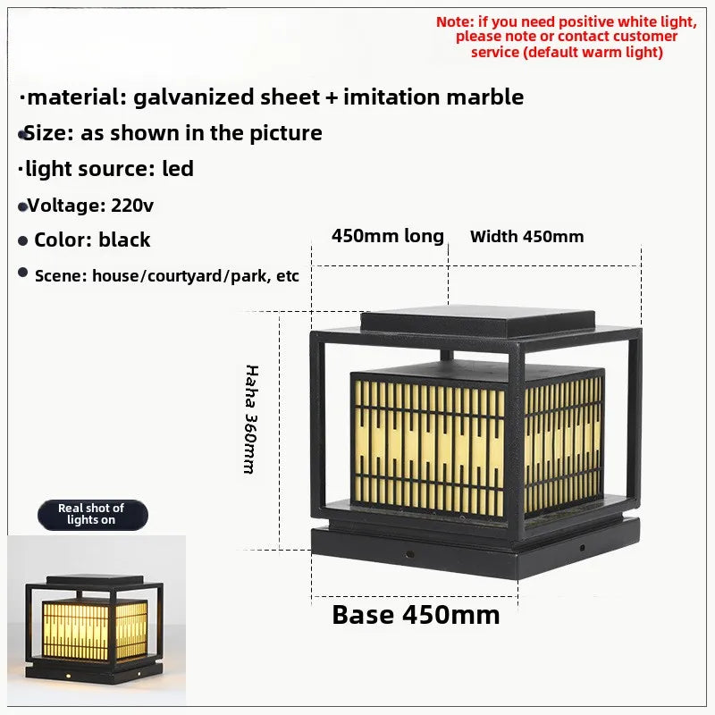 Afralia™ LED Garden Light: Modern Galvanized Street Lamp for Outdoor Landscapes
