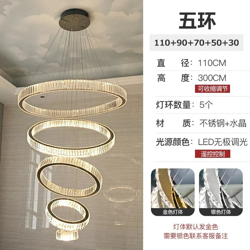 Afralia™ Crystal LED Chandelier for Modern European Style Living Room Lighting