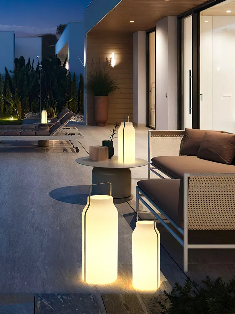 Afralia™ LED Stainless Steel Outdoor Lawn Light: Waterproof, Portable, & Atmosphere-Enhancing.
