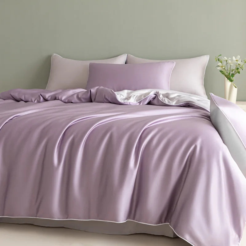 Afralia™ Silky Summer Cooling Bedding Set for Single Bed