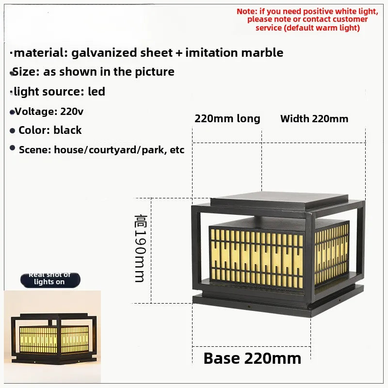 Afralia™ LED Garden Light: Modern Galvanized Street Lamp for Outdoor Landscapes