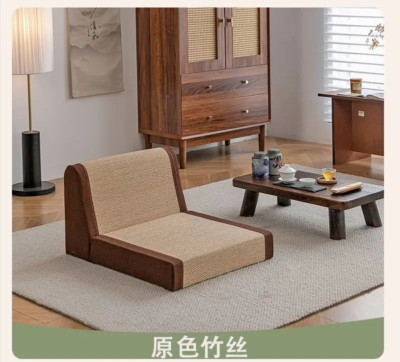 Afralia™ Japanese Style Tatami Chairs, Room Chairs, Legless Chairs, Bay Windows Chairs, Backrest Chairs