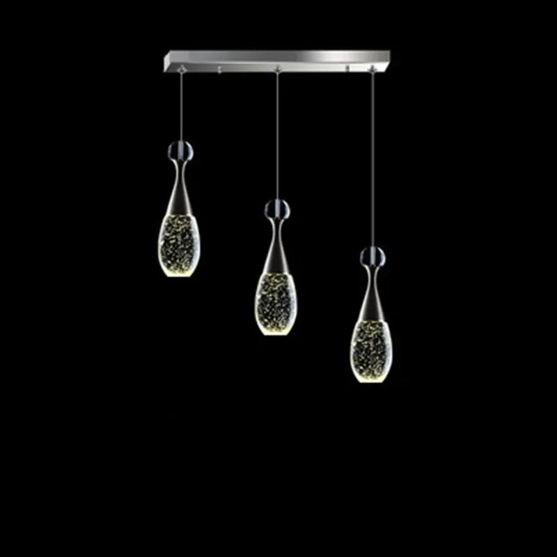 Afralia™ Crystal Pendant Light Champagne Gold for Bedroom and Dining Room