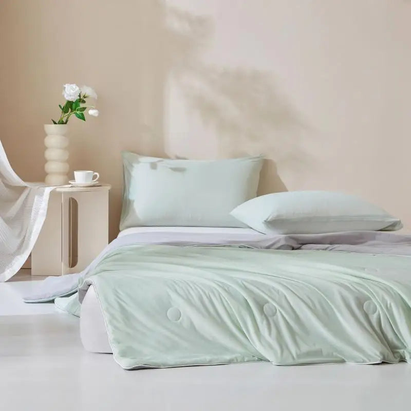 Afralia™ Ice Cream Silk Quilt for Cool Summer Comfort, Single/Double Air Conditioning Blanket