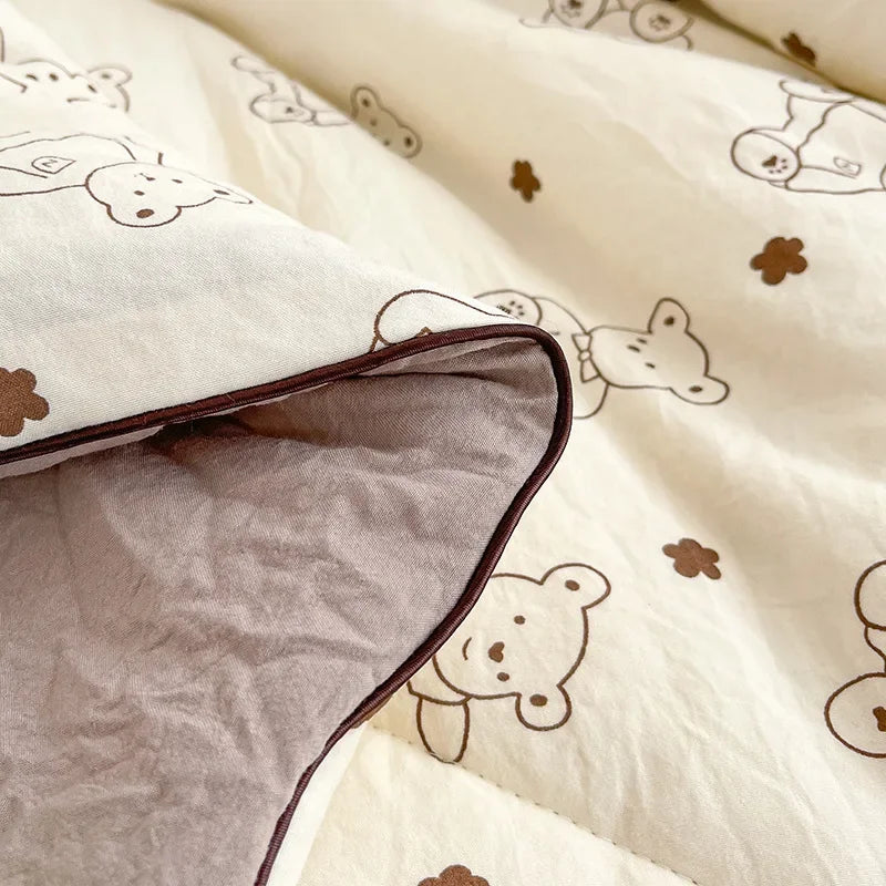 Afralia™ Lightweight Double Gauze Summer Quilt - Soft & Breathable Soya Fibre Fill