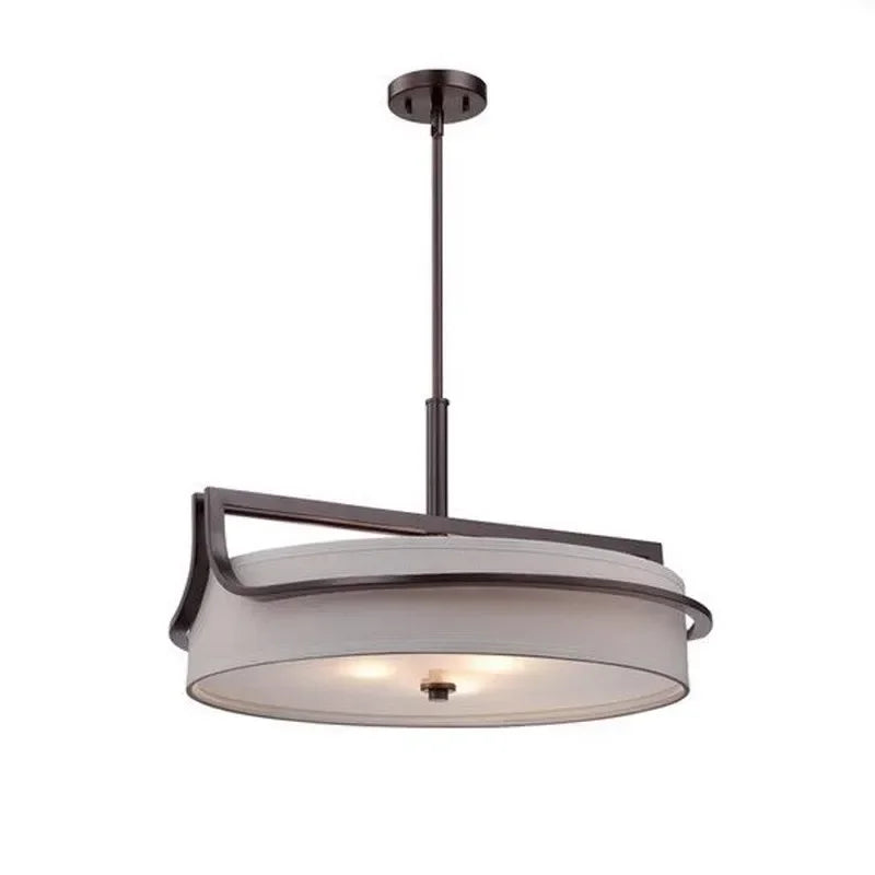 Afralia™ LED Chinese Style Chandelier - Modern & Simple Lighting for Home and Restaurant