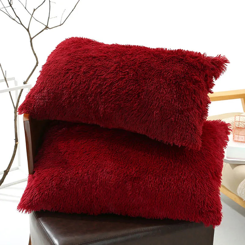 Afralia™ Plush Velvet Pillowcase – Ultra Soft Envelope Style Cover for Bedroom