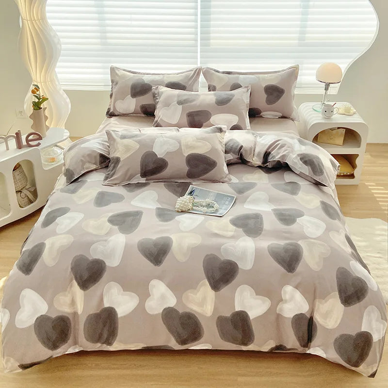 Afralia™ Cute Pattern Duvet Cover | Super Soft Comforter Cover for Single/Double Bed