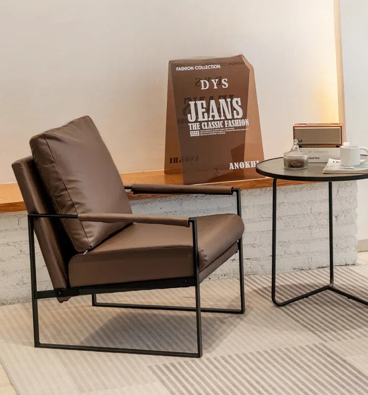 Afralia™ Lounge Chair for Casual Comfort in Coffee Shop, Hotel Balcony, Reception Area