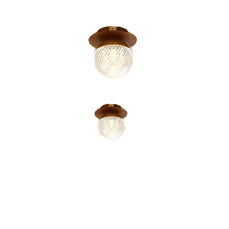Afralia™ Nordic Modern LED Glass Wall Light for Bedroom Living Room Decor