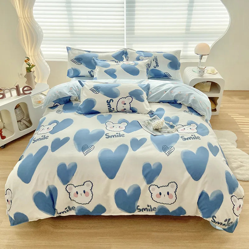 Afralia™ Cute Pattern Duvet Cover | Super Soft Comforter Cover for Single/Double Bed