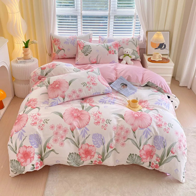 Afralia™ Cotton Single Duvet Cover - Skin Friendly Quilt Cover for Single King Bed