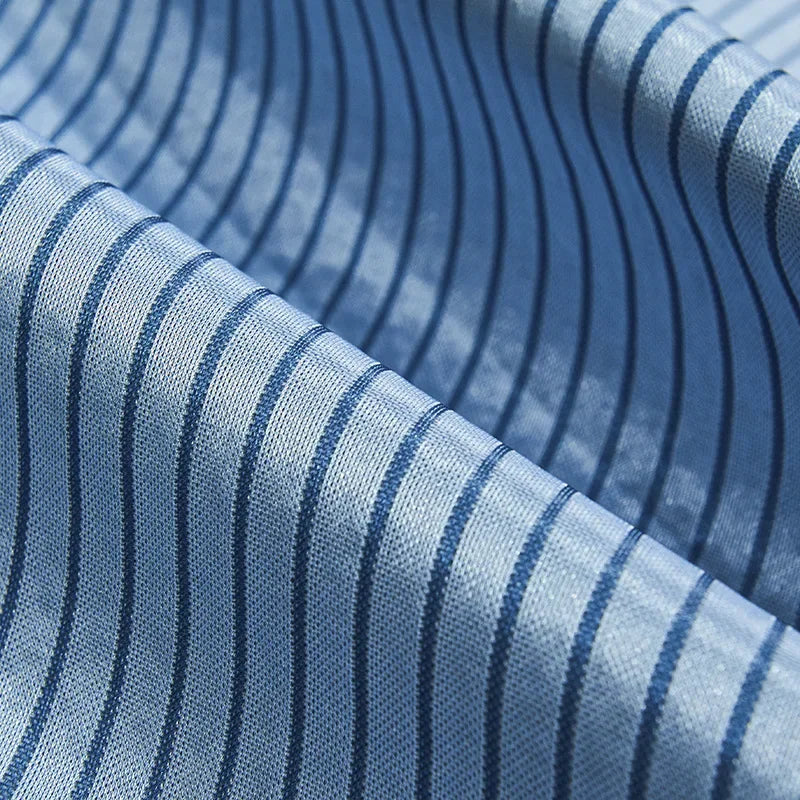 Afralia™ Ice Silky Cooling Mat Striped Bed Cover Skin-Friendly Pad