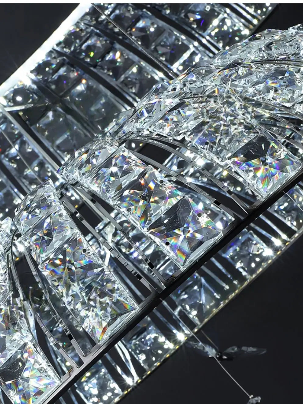 Afralia Crystal Butterfly Pendant Light: Italian Postmodern Luxury Lamp for Villa Duplex Building