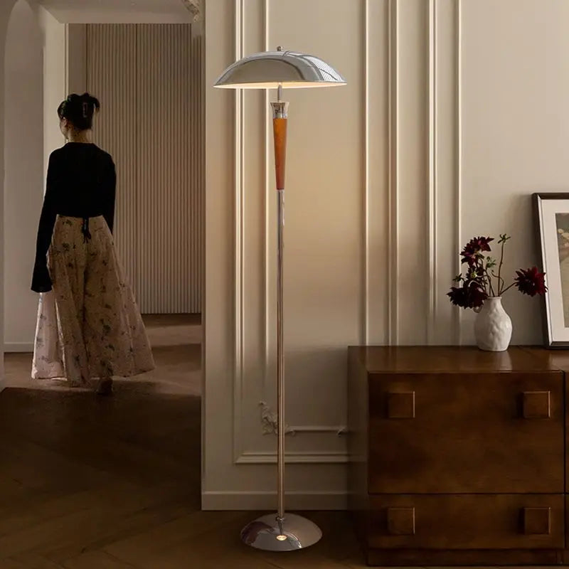 Afralia™ Industrial Desk Lamp Medieval Style Wood/Iron LED Floor Lamp