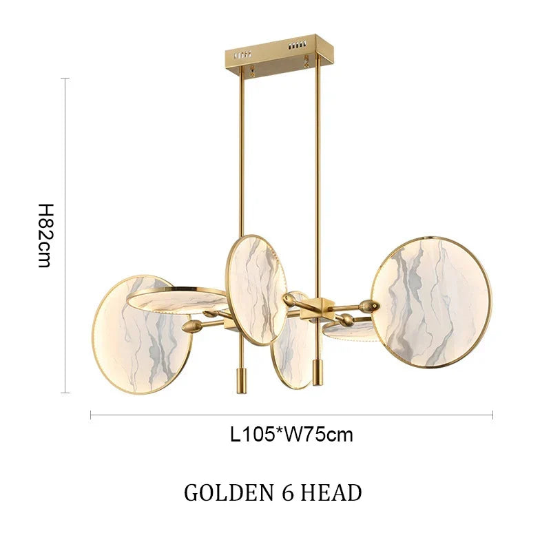 Afralia™ Classic Metal Chandelier with Glass and Iron Accents