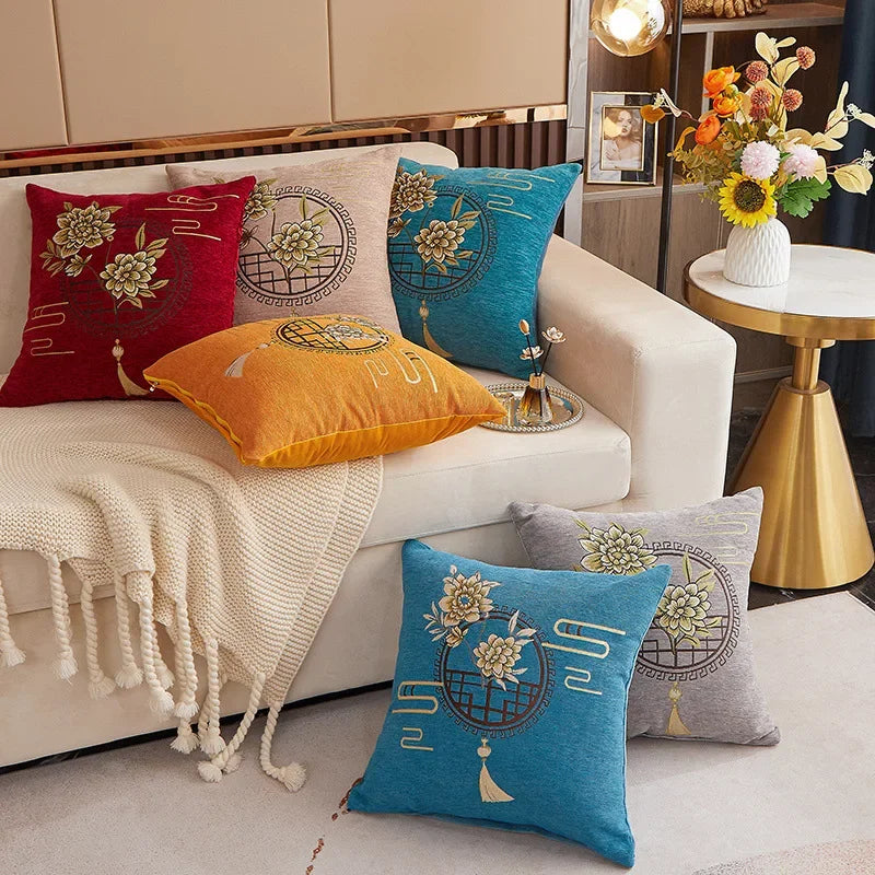 Afralia™ Floral Print Cushion - Detachable Pillow Core, Sofa Decor, Neck Support, Gift