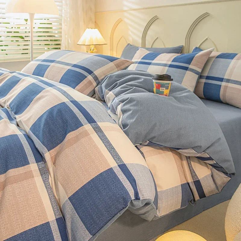 Afralia™ Cozy Cotton Bedding Set: 160X210cm Quilt Cover for Adults, Warm & Soft Duvet Cover