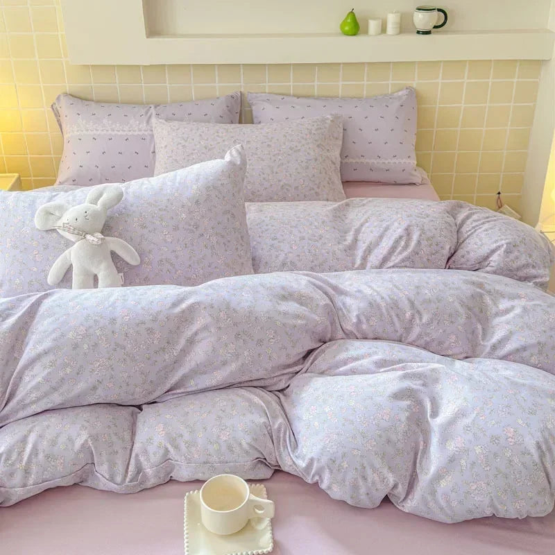 Afralia™ Jacquard Double-Layer Yarn Fitted Sheet Set - Cloud Touch Soft Skin-Friendly Bedroom Decor