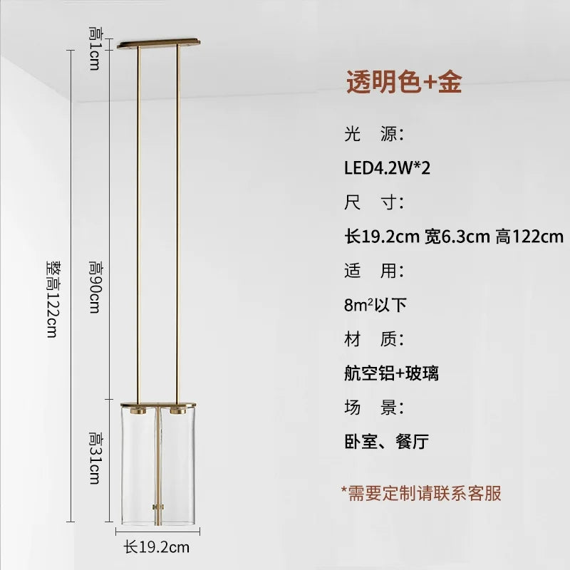 Afralia™ Glass Pendant Light: Modern Italian Design, LED, Small Hanging Lamp for Kitchen Island.