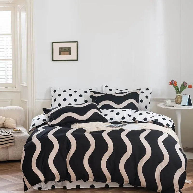 Afralia™ Romantic Starry 3D Printed Duvet Cover Set for Single Double Bed