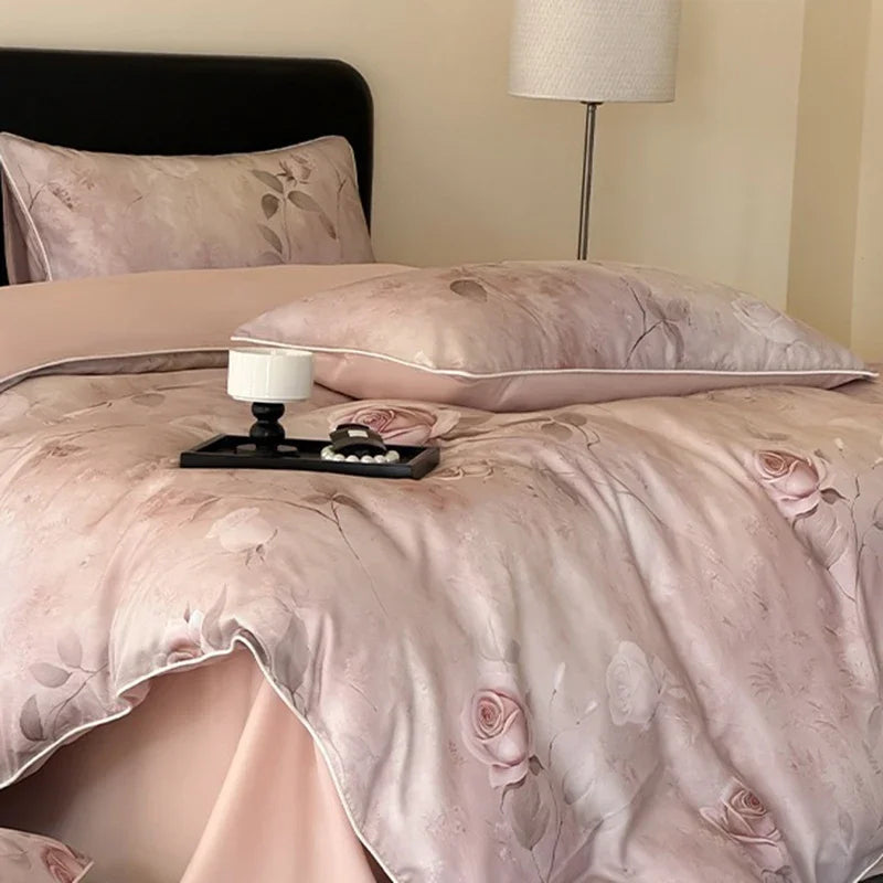Afralia™ Summer Rayon Bedding Set: Cooling, Breathable, Skin-Friendly Comforter Set