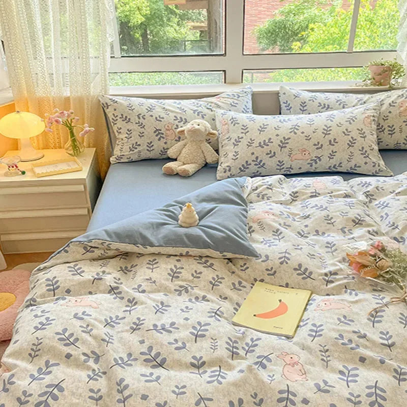 Afralia™ Cozy Cotton Bedding Set: 160X210cm Quilt Cover for Adults, Warm & Soft Duvet Cover
