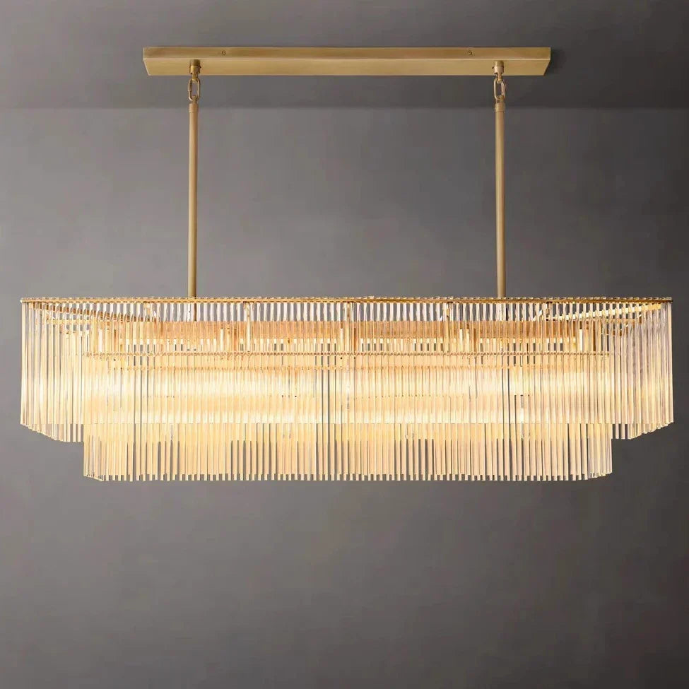 Afralia™ Nordic Luxury Brass Chandelier with Glass Shade