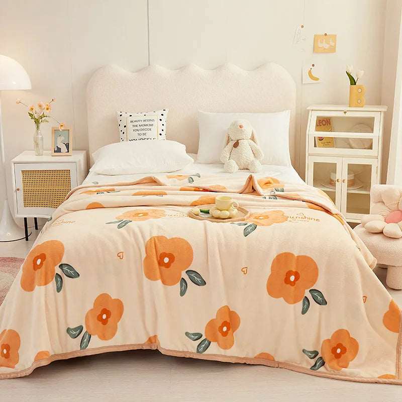 Afralia™ Soft Velvet Ferret Print Blanket for Warmth and Comfort - Autumn Ready
