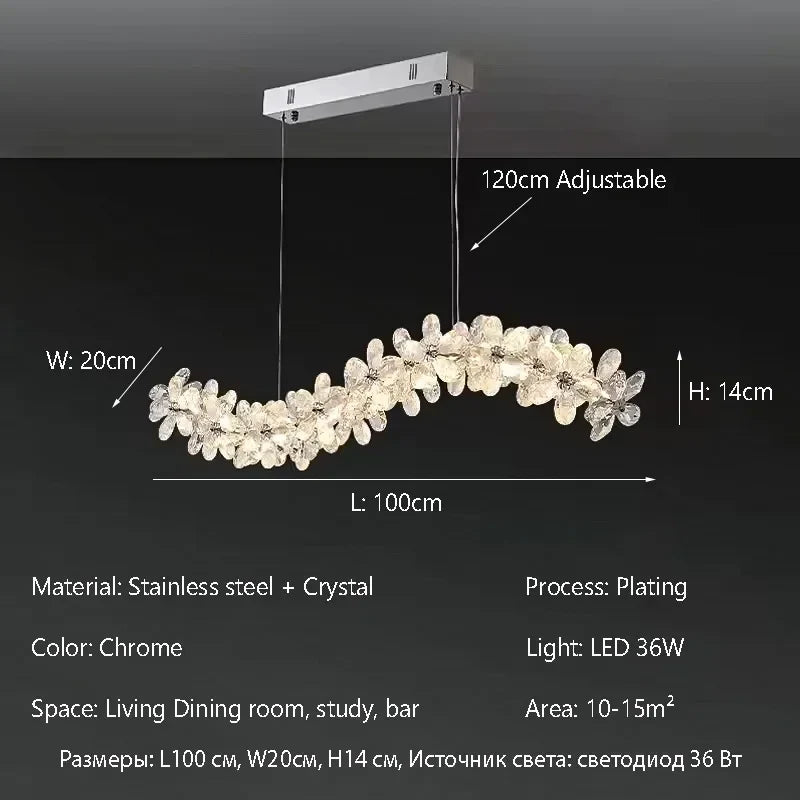 Afralia™ Crystal LED Chandelier: French Style Chrome Plated Pendant Light for Home Decor
