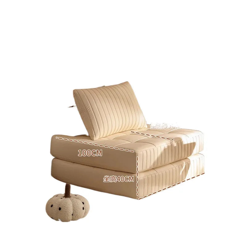 Afralia™ Retro Luxury Corduroy Double Sofa Bed - Customizable & Washable