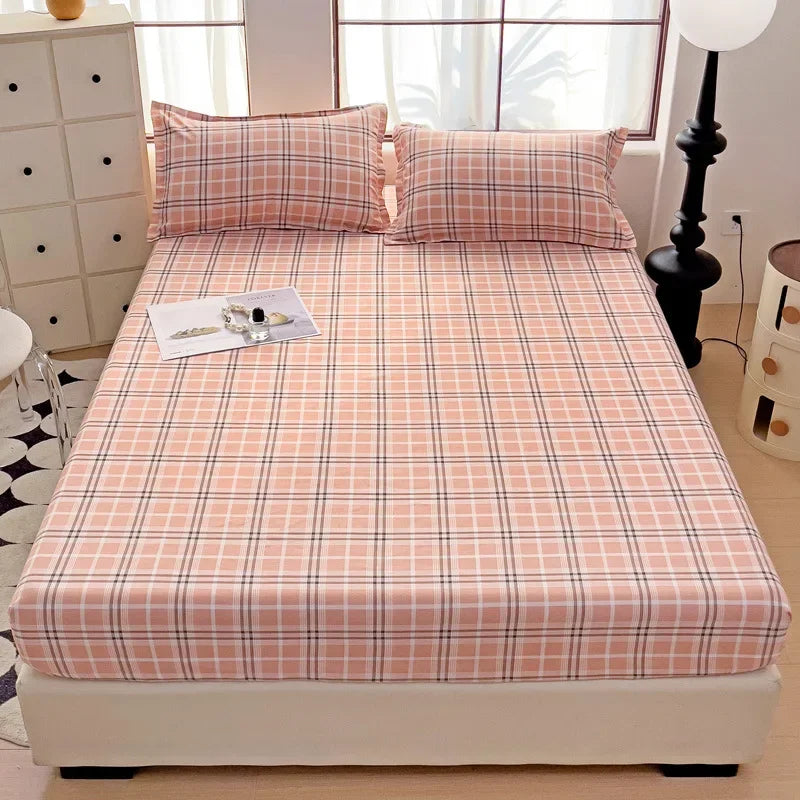 Afralia™ Japanese Style Thick Fitted Sheet for Queen/King Bed