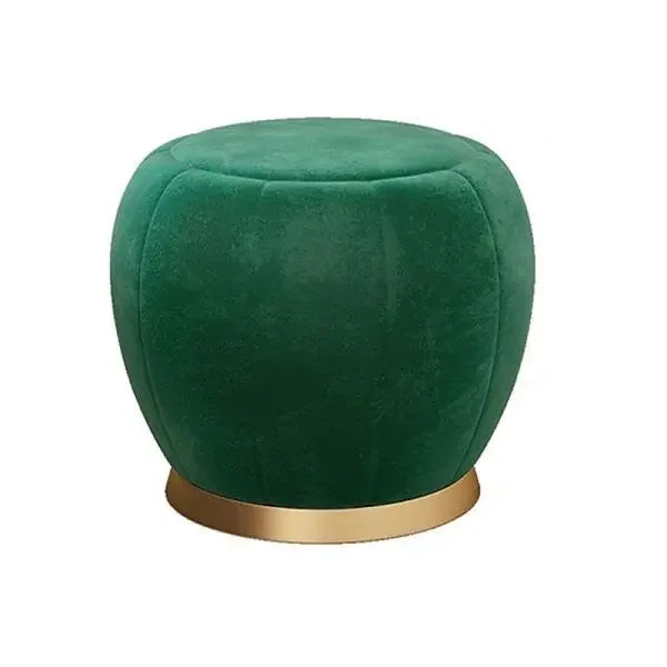 Afralia™ Nordic Luxury Bedroom Makeup Stool Ottoman, Solid Wood Vanity Chair Elegant Living Room Furniture