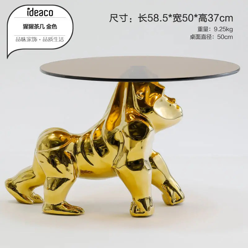Afralia Octopus Glass Side Table - Nordic Design Creative Living Room Furniture