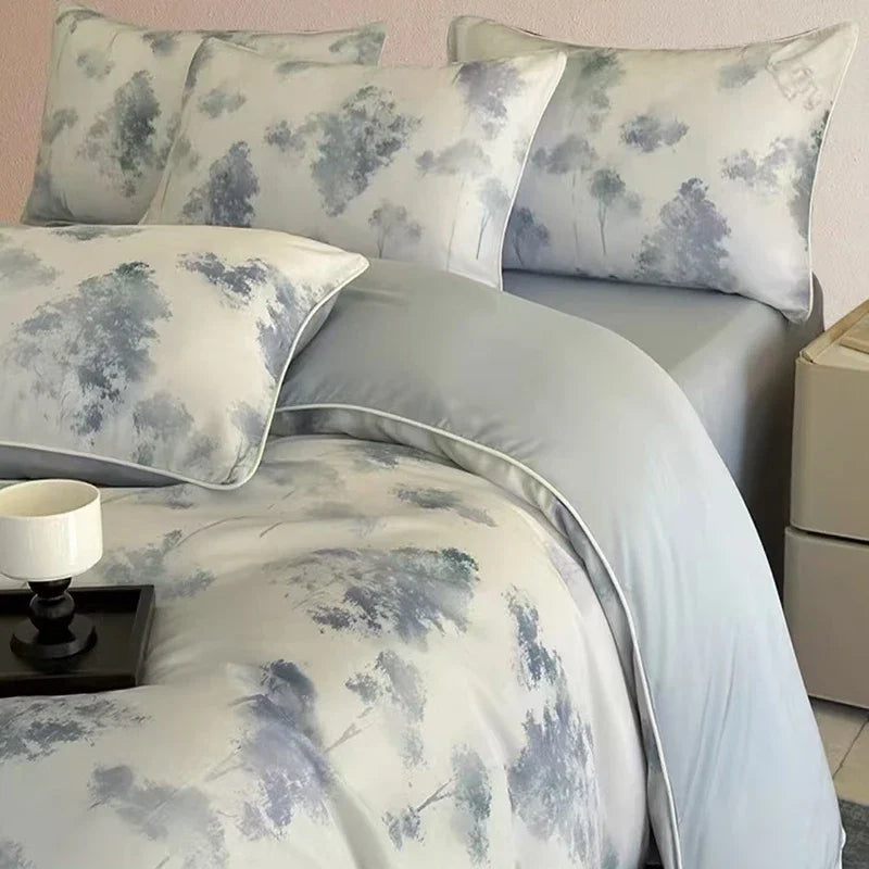 Afralia™ Summer Rayon Bedding Set: Cooling, Breathable, Skin-Friendly Comforter Set