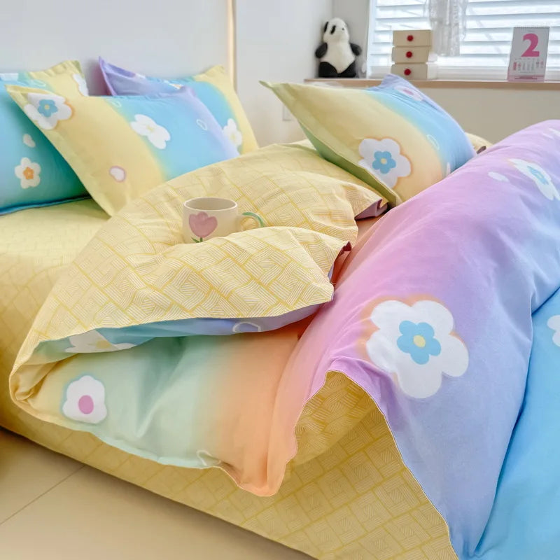 Afralia™ Romantic Flower Soft Bedding Set: Cozy & Breathable Comforter for Spring & Summer