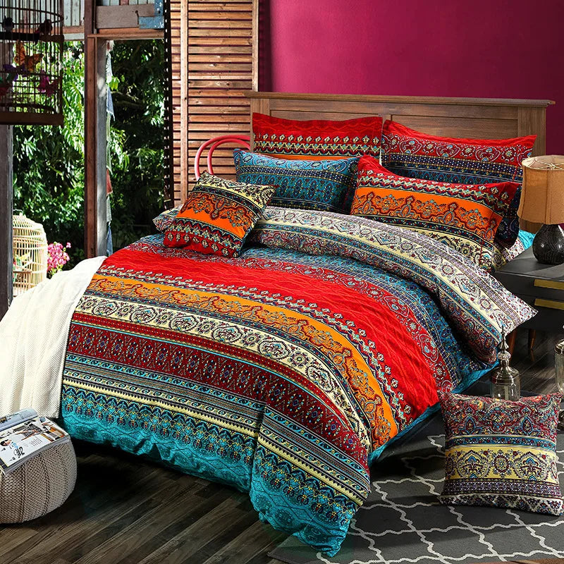 Afralia™ Colored Brushed Bedding Sets: European Style, Soft Quilt Cover Kit for Single-Double Bed