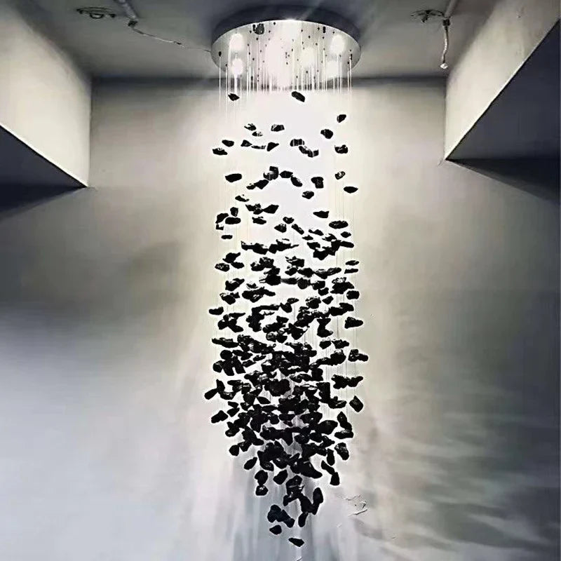 Afralia™ Luxury Crystal Chandelier: Modern LED Hanging Lamp for Home Indoor Light Fixtures